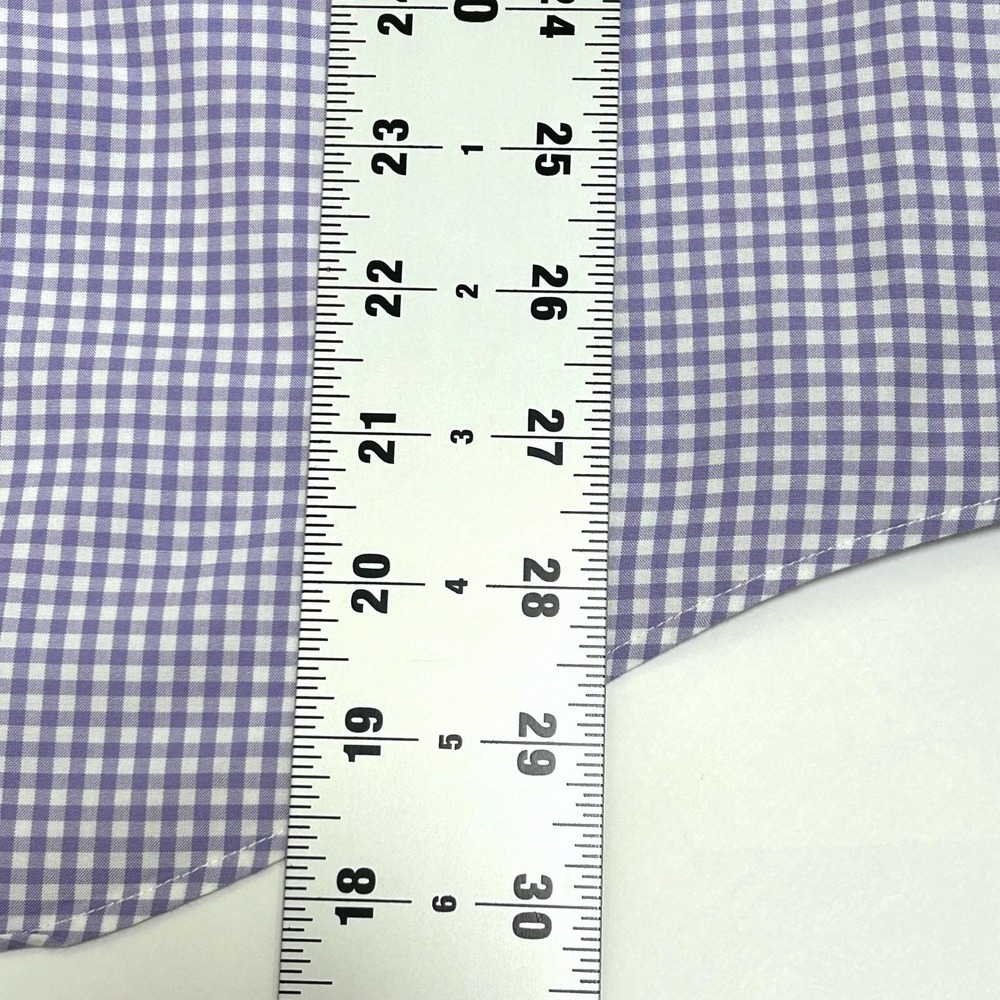 Ralph Lauren XL Men's Lavender Gingham Check Button Down Long Sleeve Shirt - Picture 7 of 9
